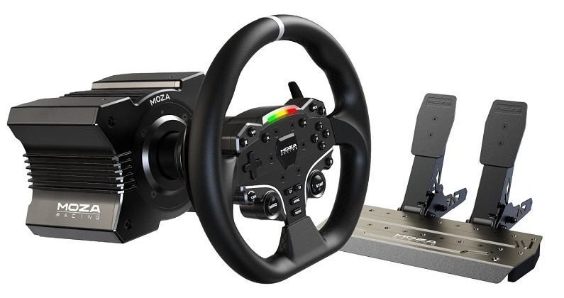 MOZA R5 PC Csomag Kormánnyal és pedálszettel