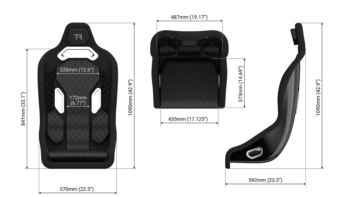 Track Racer TRX Black Ülés