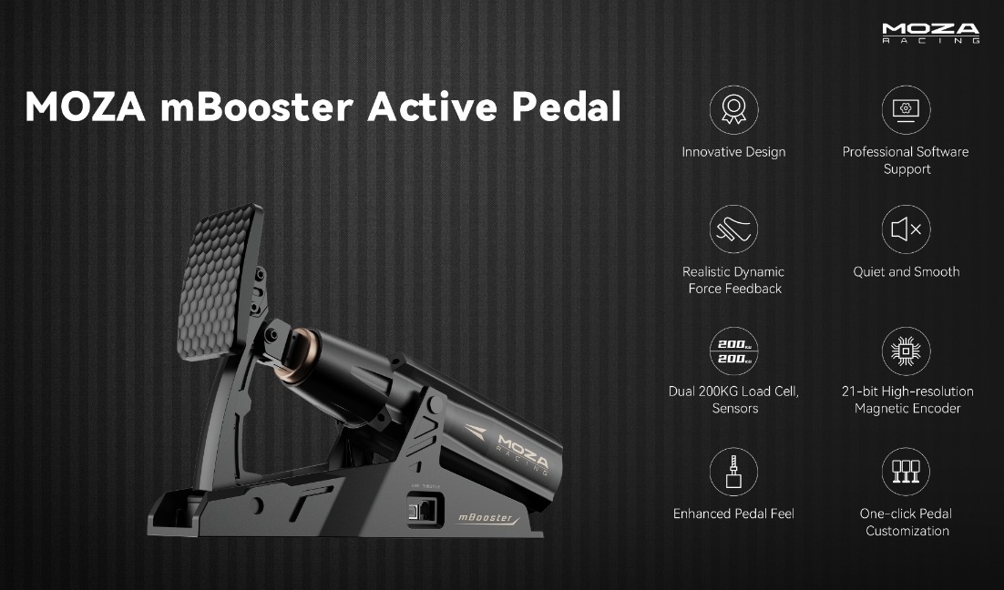 Moza mBooster Pedálszett