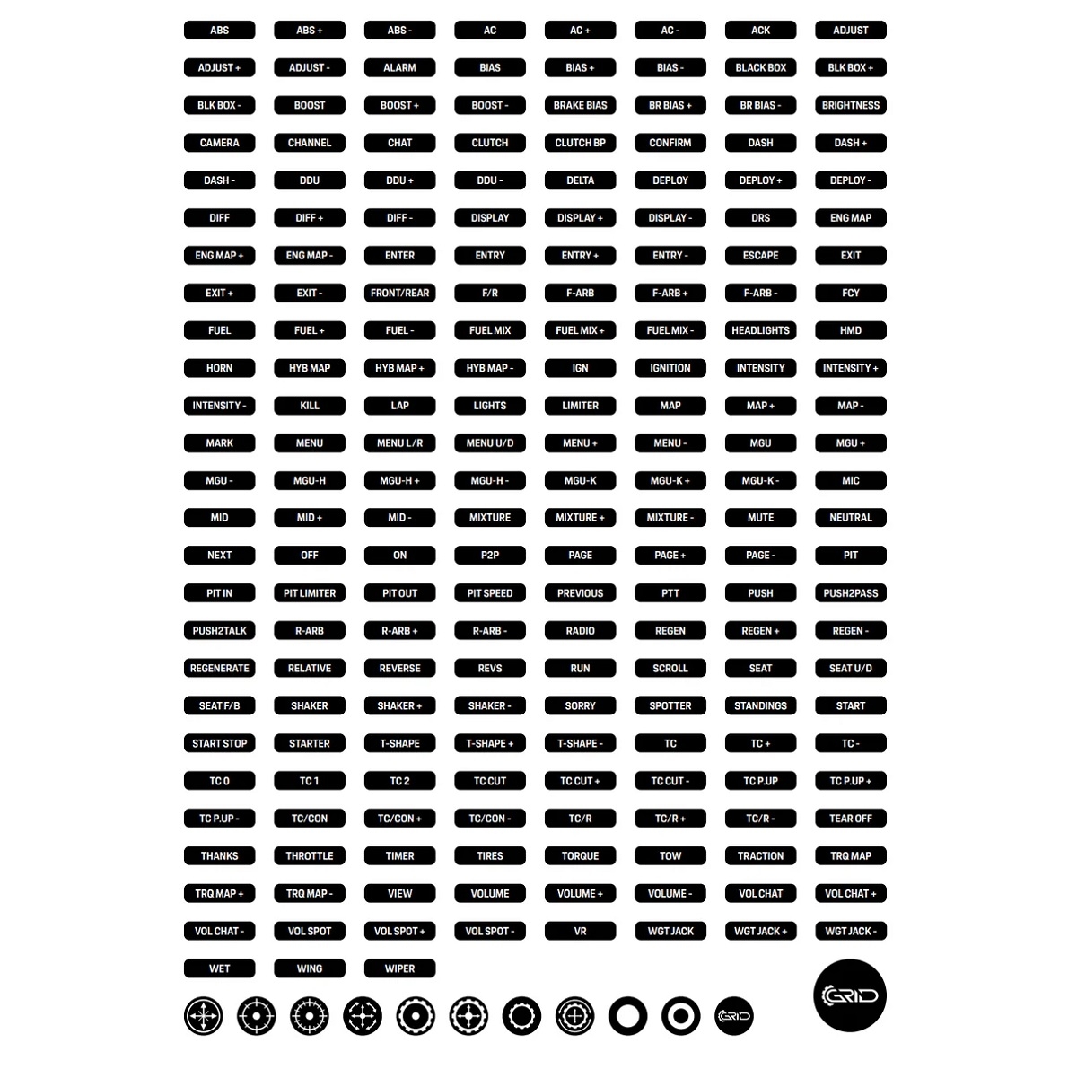 Sim Lab Porsche )11 GT3 Button Box